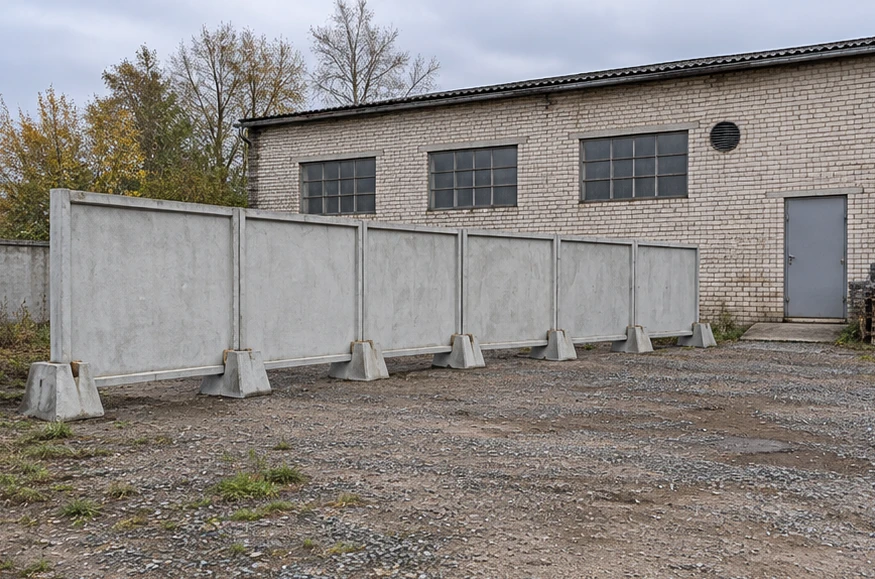 ЖБИ-панели на опорах: иллюстрация конструкции